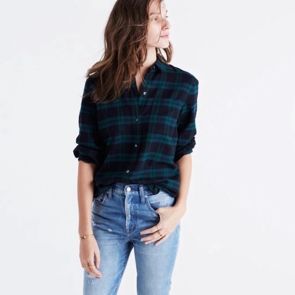Madewell Tops - Madewell Flannel Classic Plaid Flannel XS
